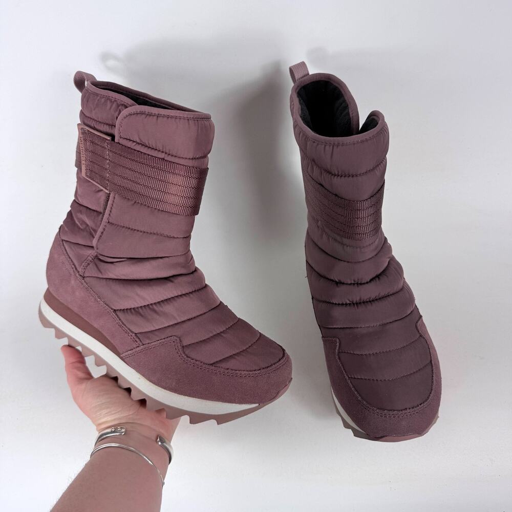 Merrell Alpine Tall Strap Polar Waterproof Boot Women's 9 Mauve Winter Shoes